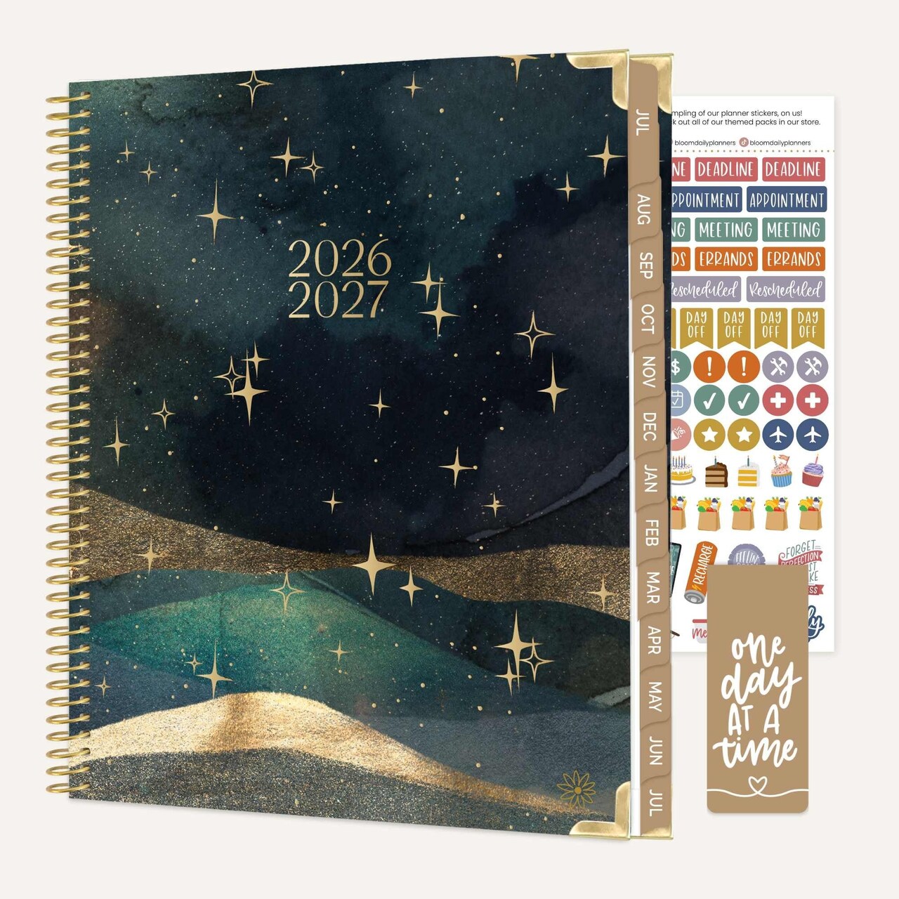 2026–27 Academic Hard Cover Planner, 8.5" x 11" - Celestial Skies
